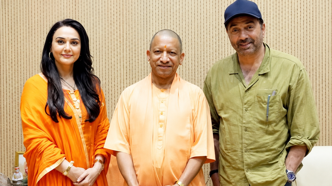 Sunny Deol and Preity Zinta meet Uttar Pradesh CM Yogi Adityanath